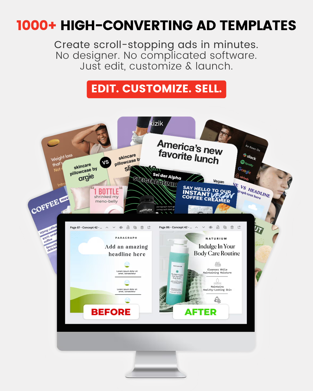 1000+ HIGH-CONVERTING AD TEMPLATES